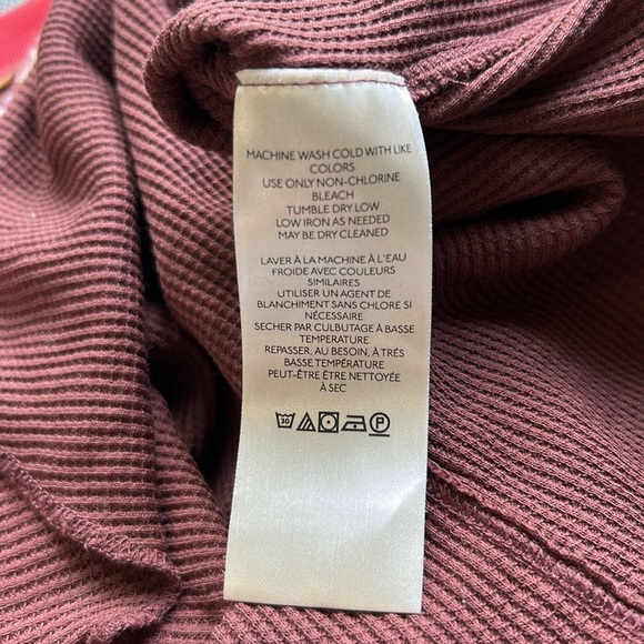 FREE PEOPLE Bright Side Thermal Patchwork Pullover In Vino Sz XS NEW - Picture 7 of 9